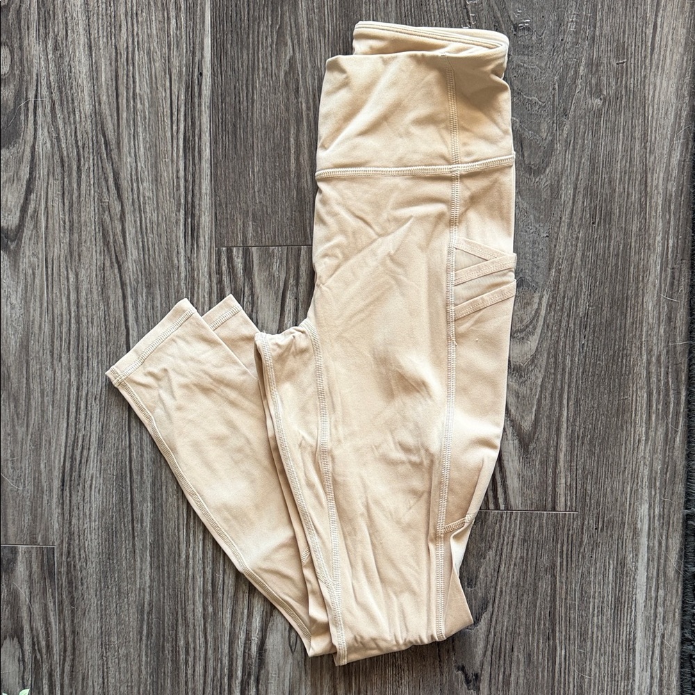 Fabletics Cream Leggings